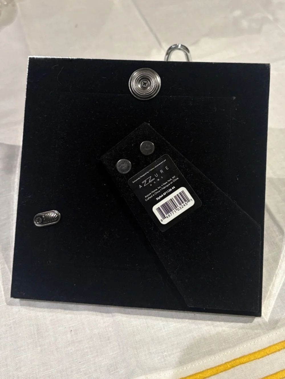 Vintage Isola Galleria Silver Photo Frame by Azzure Home 4x4 inches